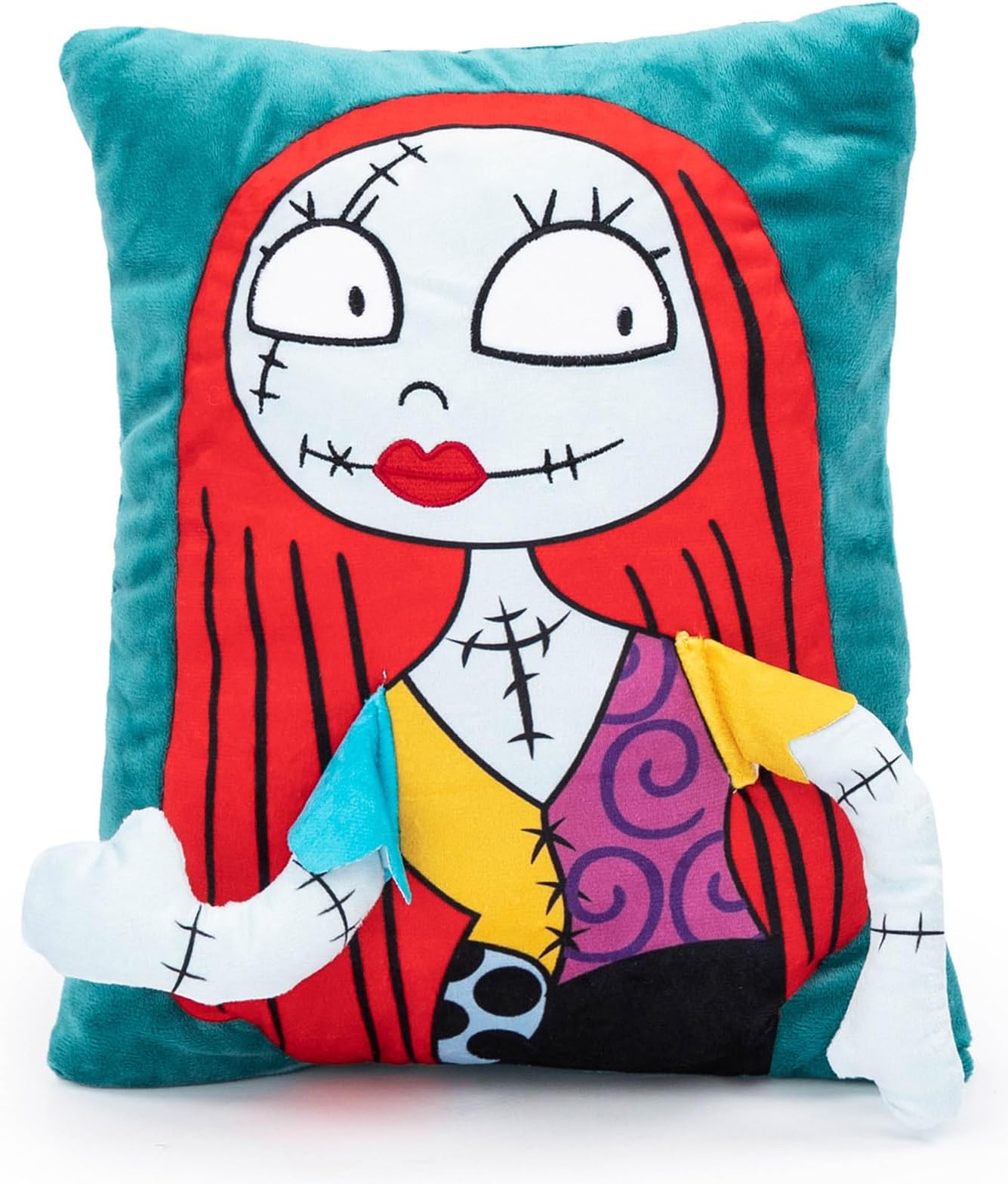 Jay Franco Disney Nightmare Before Christmas Sally 3D Snuggle Plush Pillow - Super Soft Plush Pillow - Measures 15 Inches
