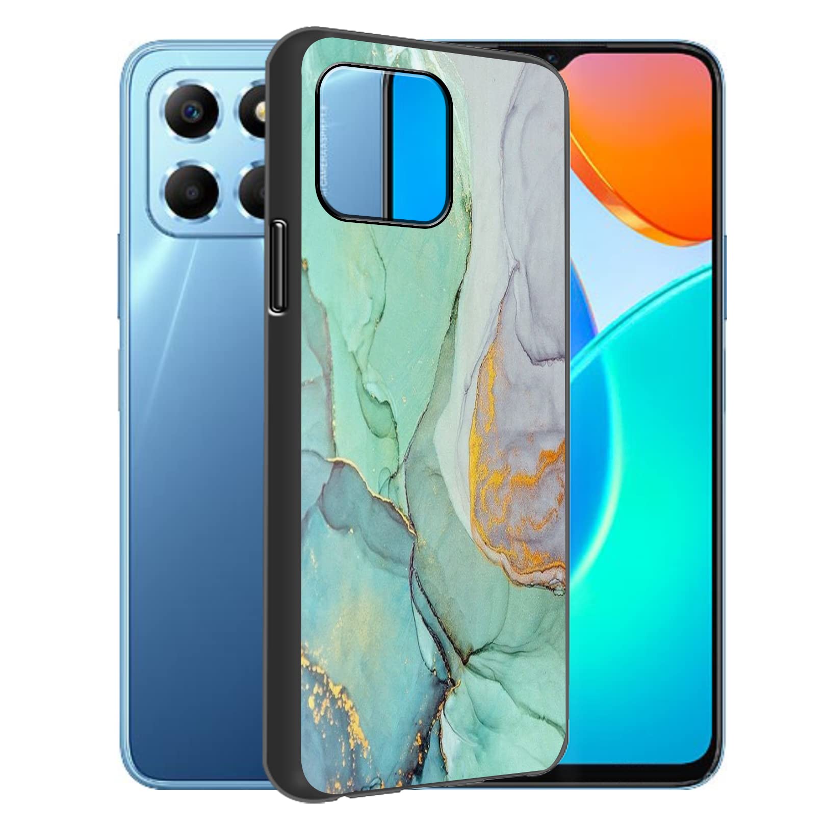 Custodia Per Honor X8 5G - Cover TPU Morbida Antiurto, Antiscivolo, Protezione Schermo E Fotocamera, Nero - 2