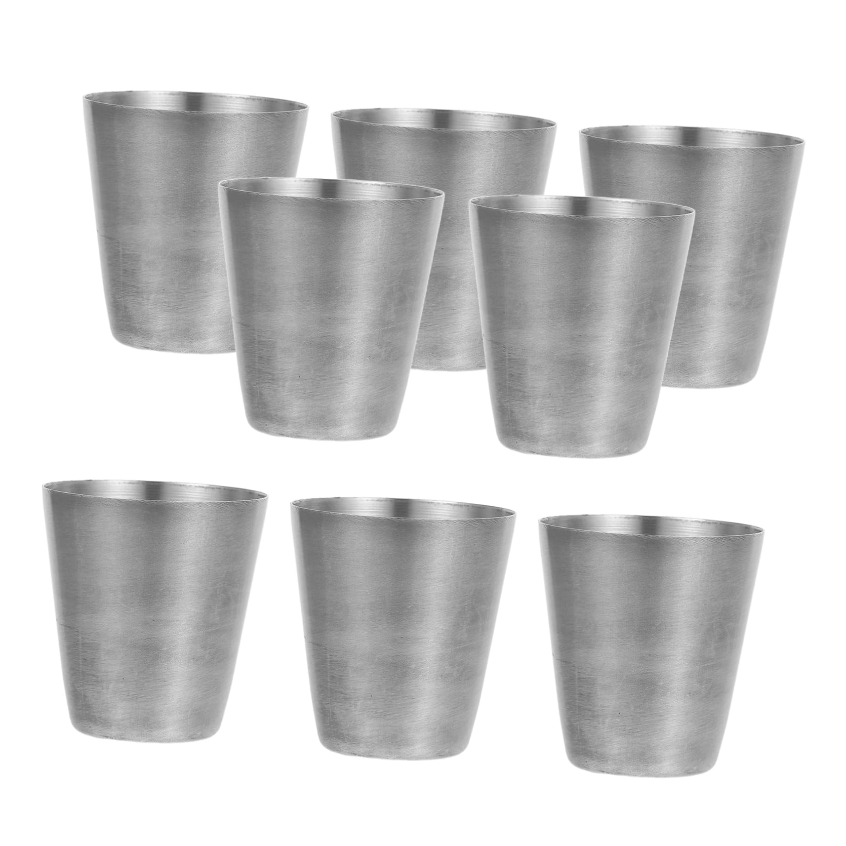 MUCKLILY 8pcs Stainless Steel Sauce Cups for Dipping Condiment Bowls Versatile Holders for Home Restaurant Use Metal Cups for Sauces Butter