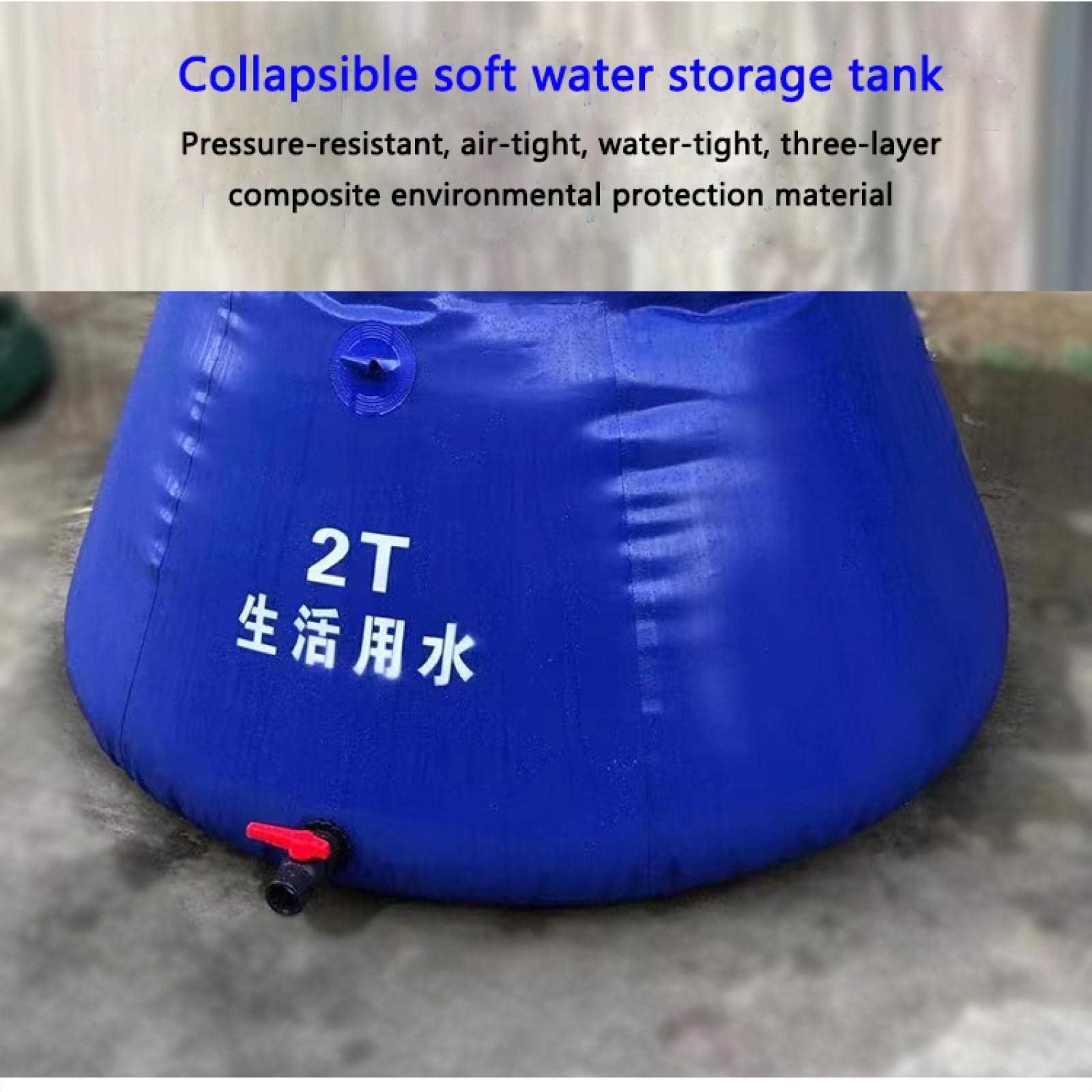 OWKAY Serbatoio dell'Acqua agricolo Serbatoio di stoccaggio Pieghevole Portatile di Grandi Dimensioni Agricoltura