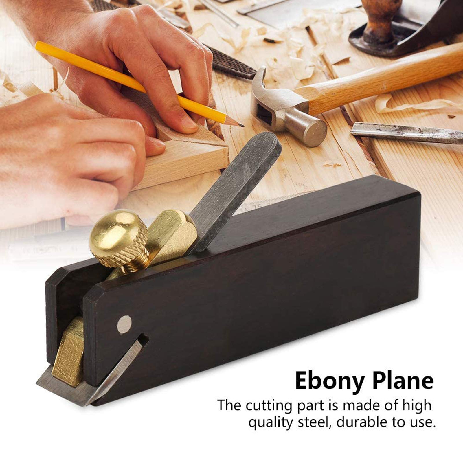 Strumento Manuale per pialla per Legno, pialla Tascabile da 3 Pollici in Legno Ebano pialla a Mano pialla per rifilare Il Legno Gadget Artigianali in Legno Fai da Te con pialla