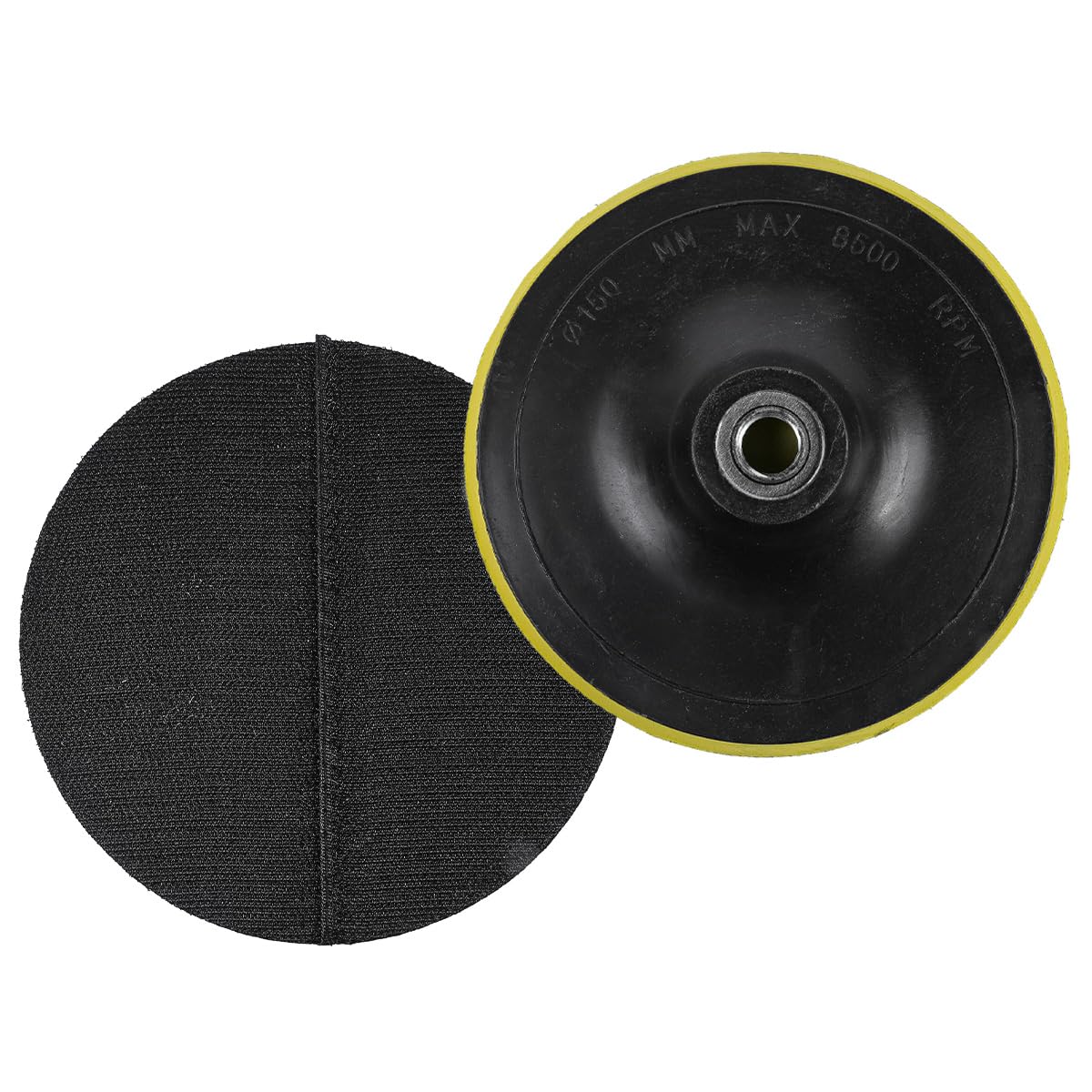 2 Elementi Supporto con Gancio e Anello (6 pollici/150mm), Filettatura M14: per levigatura, lucidatura, Piastra di levigatrice orbitale e lucidatrice.