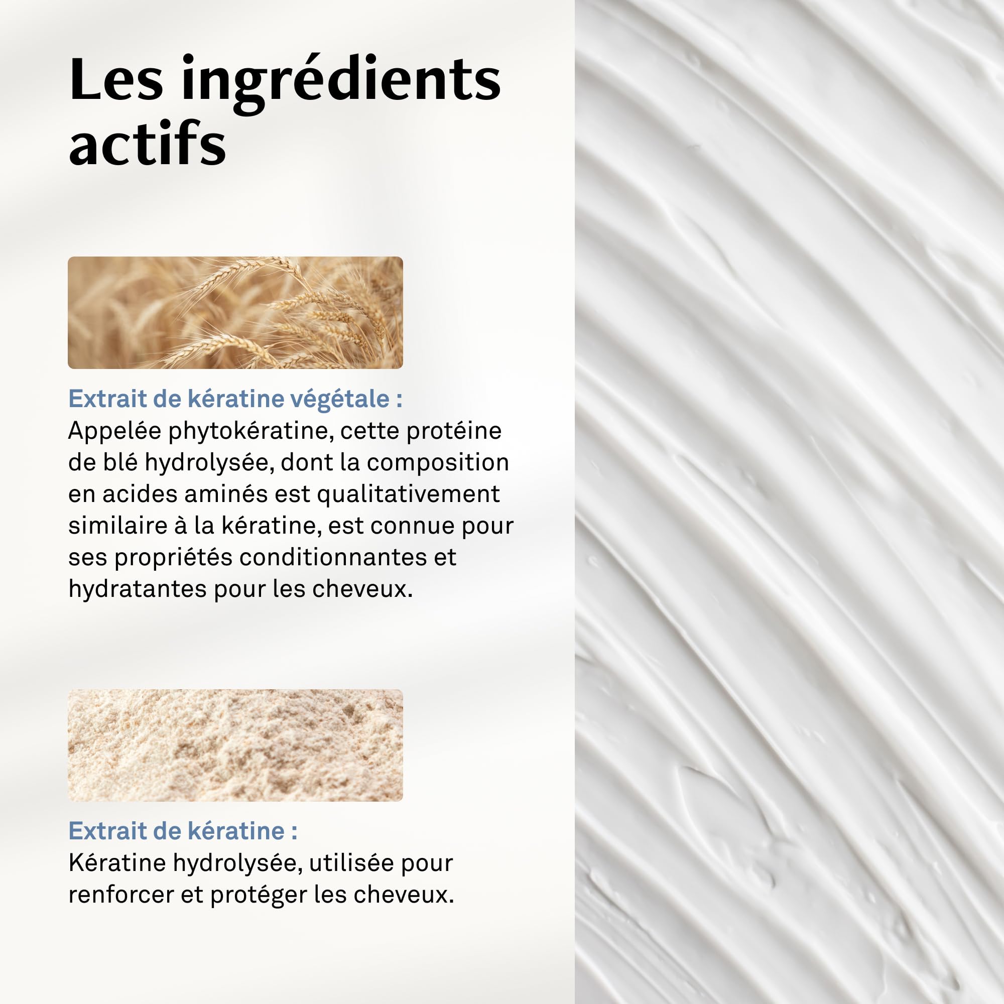 LUXEOL - Masque Kératine - Pour des cheveux renforcés, réparés et plus résistants *- 97% d’ingrédients d’origine naturelle - Sans silicones - Fabriqué en France - 200 ml