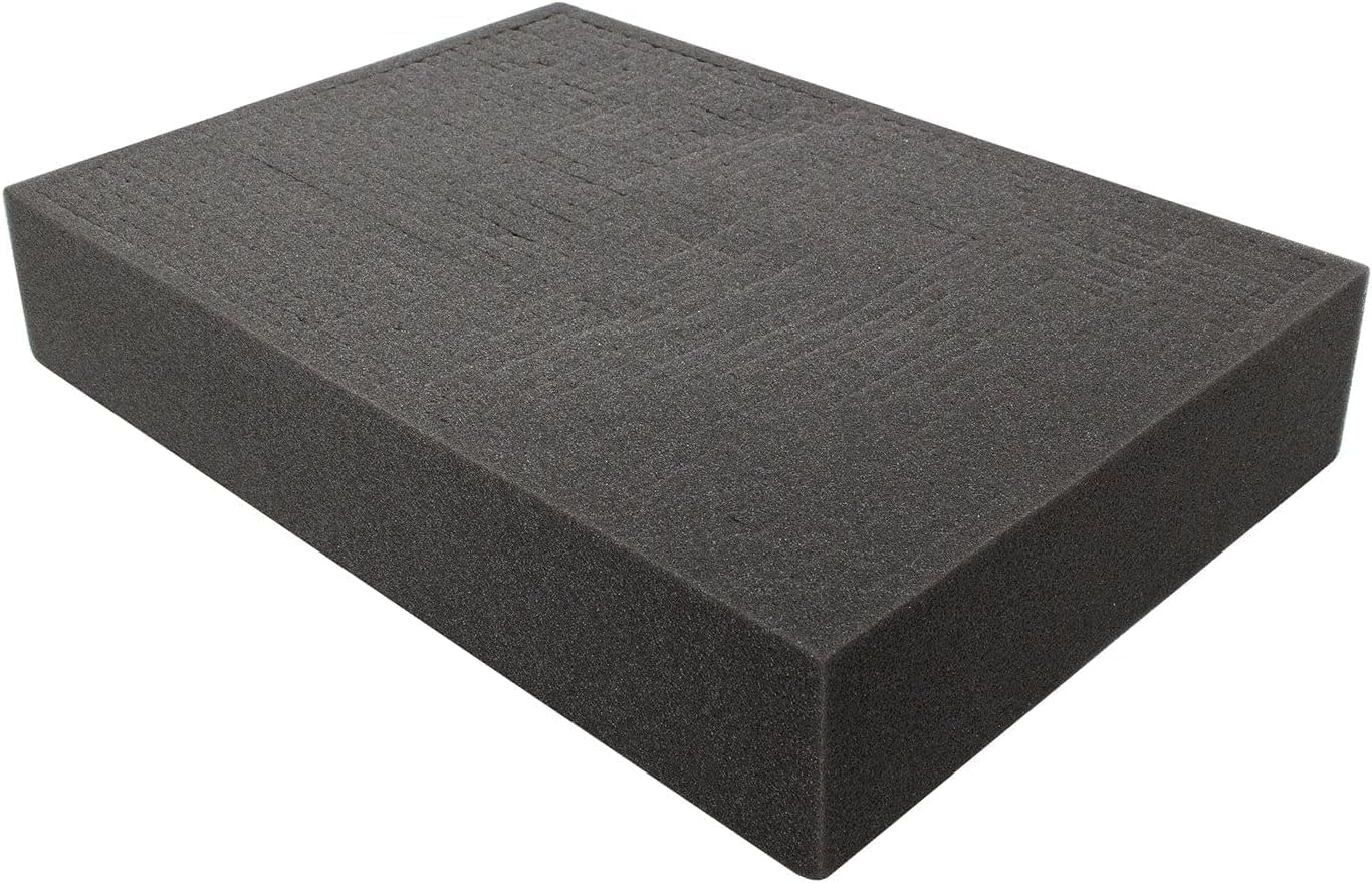 – Pre-cut Pick and Pluck Cubed Foam Block Insert 440mm x 310mm x 90mm For Use on A501 Flight Case, Storage Cases, Game Box, Tool Box