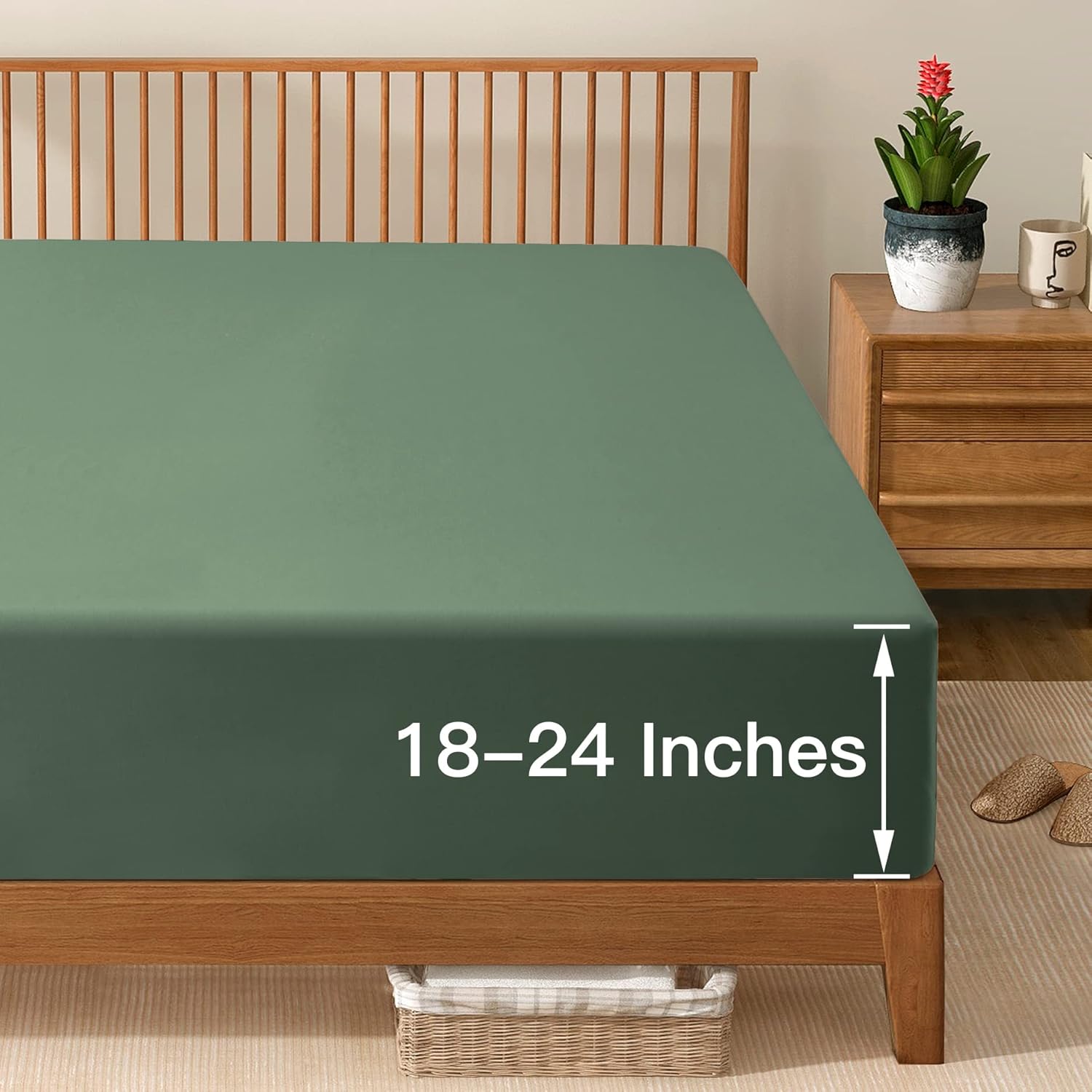 Manyshofu Kingsize hoeslaken met extra diepe hoeken