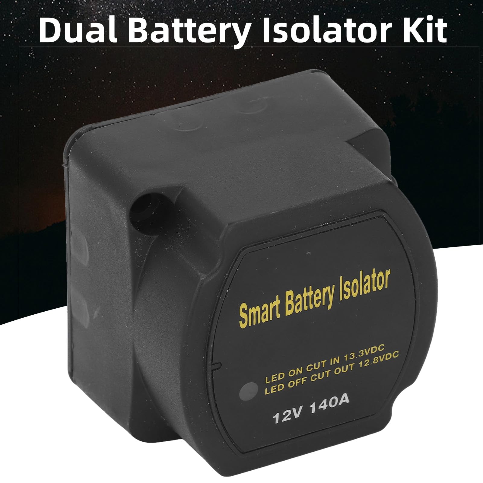Kit de Aislador de Batería Dual de 12 V, relé de Carga Dividida Eficiente para Camión, RV, ATV, SUV, Barco