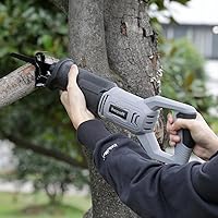 Vista 6 de Sierra de vaivén, sierra recíproca con cable de velocidad variable de 6 amperios 3000SPM con longitud de carrera de 4/5 pulgadas, profundidad