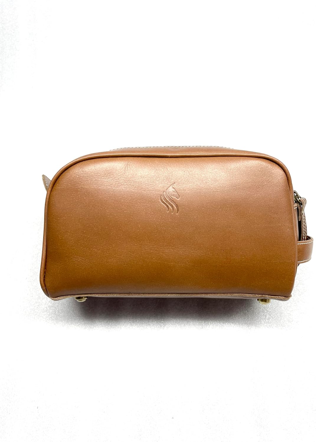 レザートイレタリーバッグ、プレミアム本革ヴィンテージトラベルシェービング&amp;ドップキット:洗面用具、化粧品など:広々としたイン