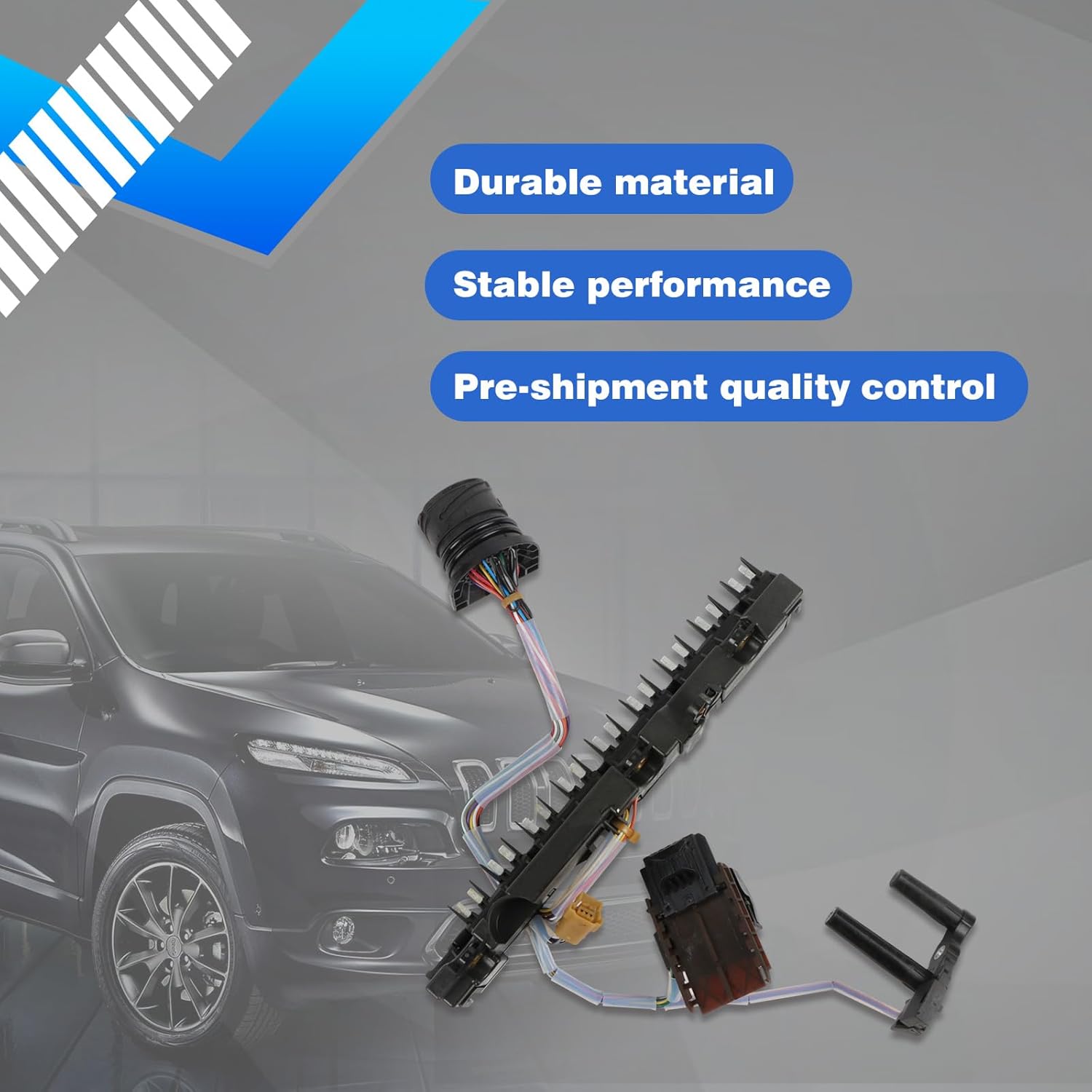 9HP48 Transmission Harness with Speed Sensor Fits for Range Rover Evoque Caravan, Fits for 2014-2015 Caravan 9 sp FWD V6 3.6L, Replace OE 9HP48