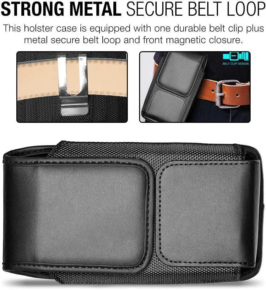 GOALANY Universal Holster Case for Large Phone [Durable Flip Pouch Closure] Compatible with iPhone Xs Max/XR/Note 9 / Galaxy S9 Plus / S8 Plus/LG G7 / iPhone 8/7/6s/6 Plus/Pixel 3 XL (L7)