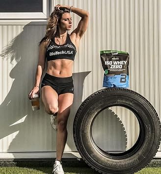 BioTechUSA Iso Whey Zero Premium Whey Protein Isolate Grass Feed Enzyme Free Sugar and Gluten-Free, 25 g, Lemon Cheesecake