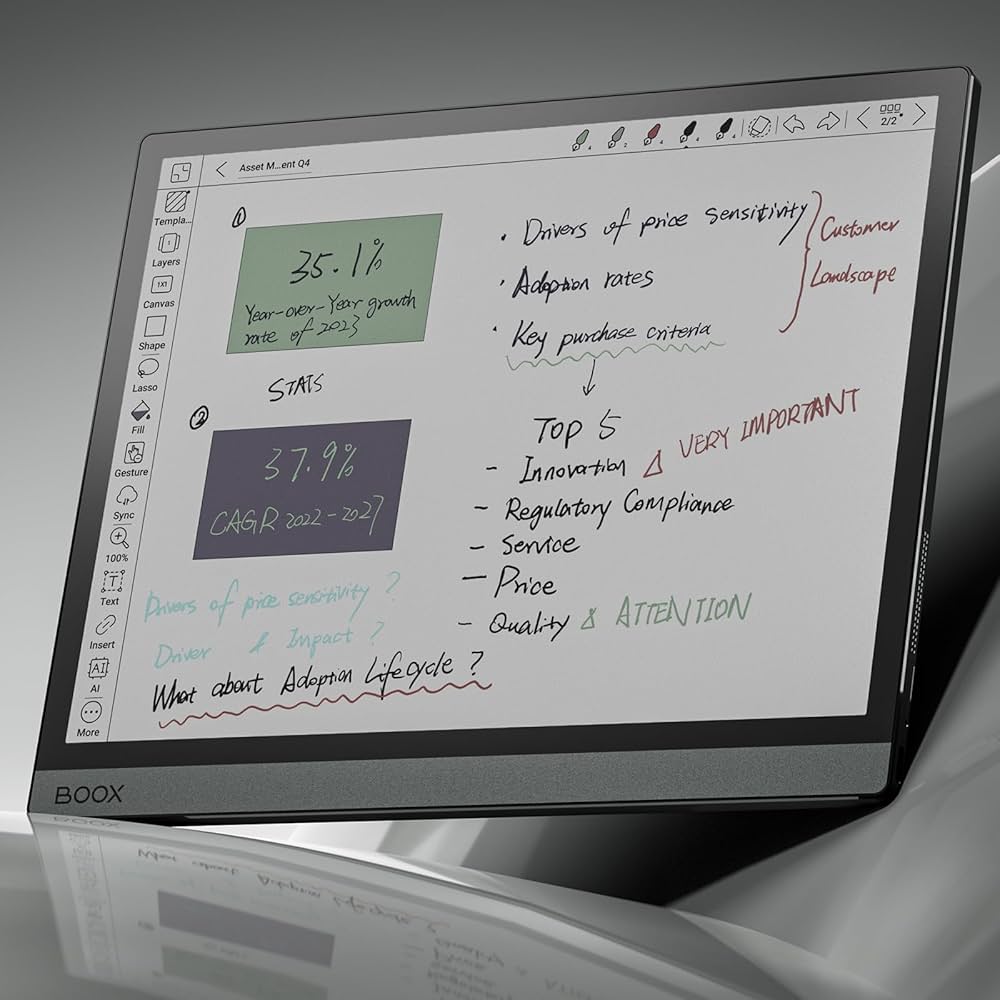 BOOX Tablet Tab Ultra C Pro 10.3 Cale ePapier Tablet 128 GB