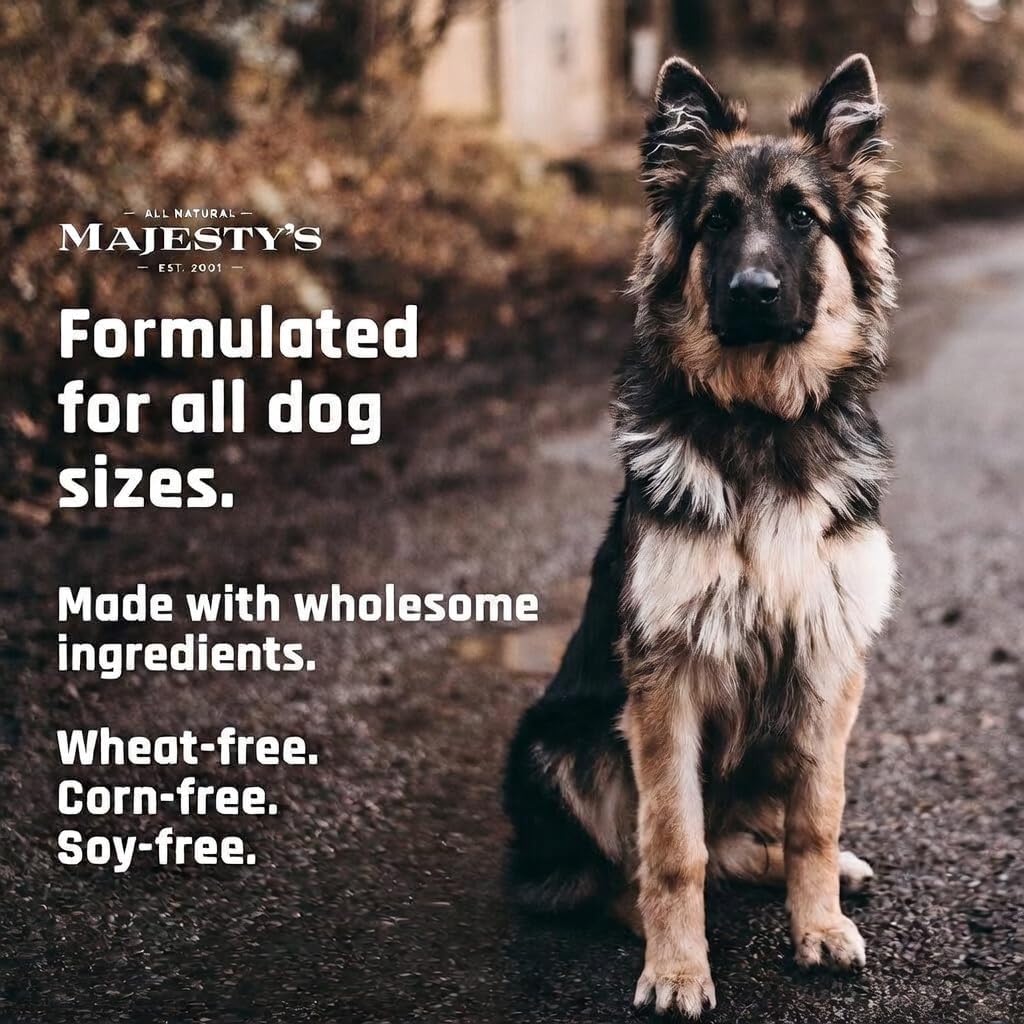 Majesty's Buddy Bites Hip and Joint Wafers for All Dogs - Peanut Butter and Coconut Oil Flavored - Superior Support Supplement- (Pack of 2) 112 Count Total