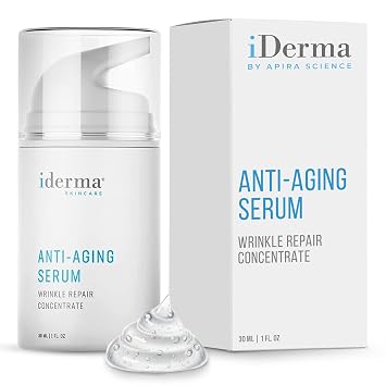 Skincare Anti-Aging Serum Wrinkle Repair Concentrate with Hydraluronic Acid and Aloe Vera Hydrating Face Serum for Women, Pure Hyaluronic Acid, Anti Aging Skin Care Solution for Men