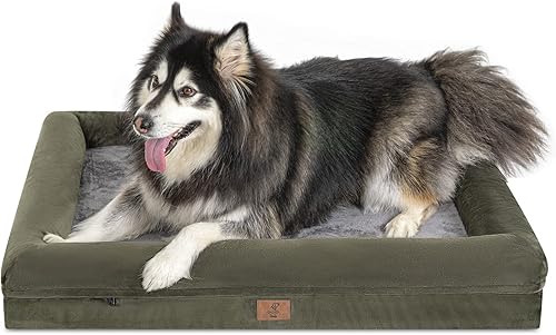 Cama Ortopédica XL para Perros de Tamaño Grande, Cama para Mascotas de Espuma Viscoelástica con Gel Lavable con Funda Extraíble, Fondo Impermeable