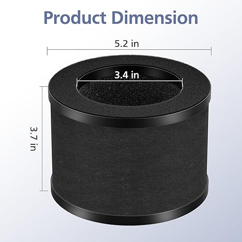 Miniatura 5 de Paquete de 2 filtros de repuesto TZ-K1 True HEPA compatibles con FreAire KN6391, compatible con ToLife TZ-K1, compatible con MK-01 MK-06, filtro