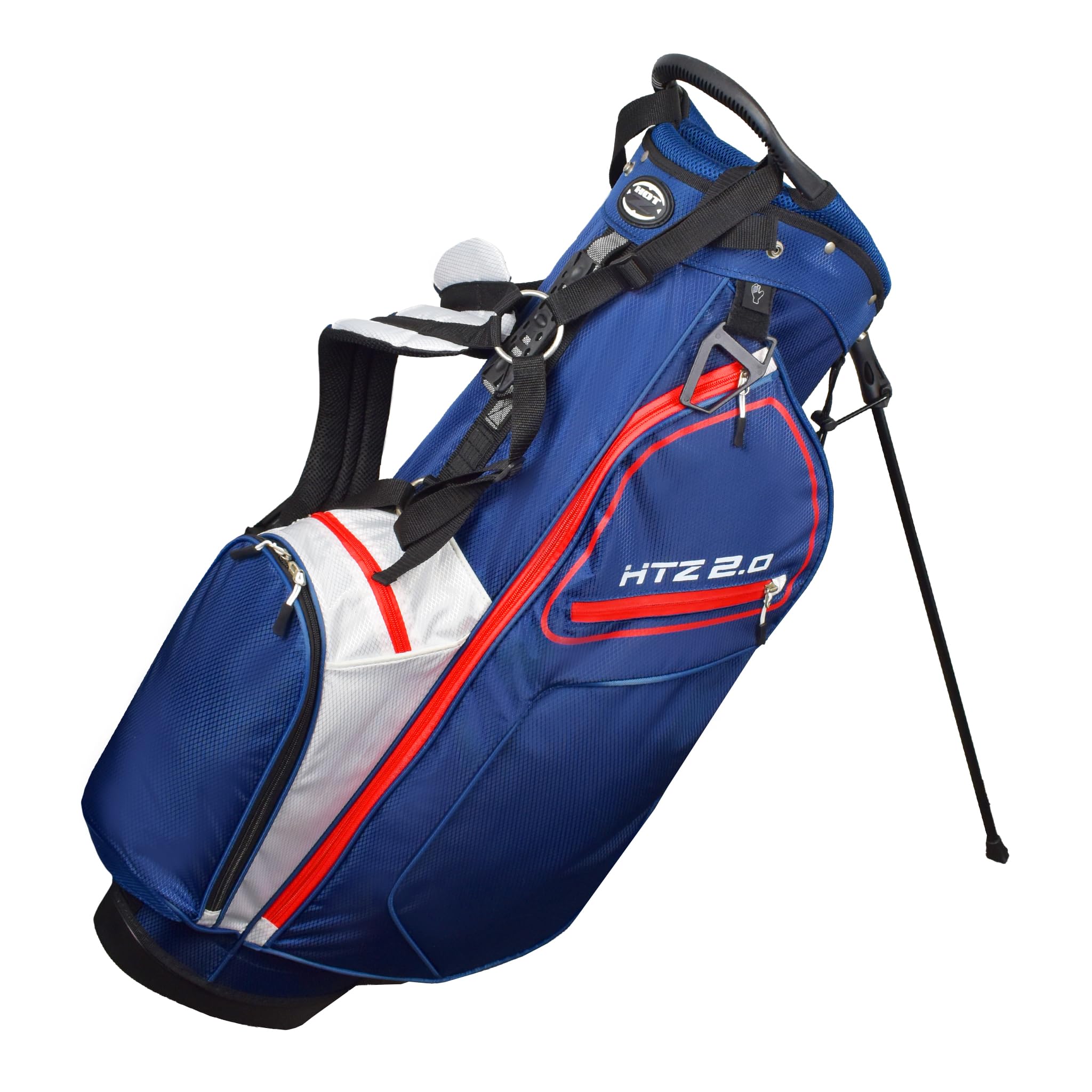 Hot-Z Golf 2.0 Deluxe Ultra Lite Stand Bag Red/White/Blue