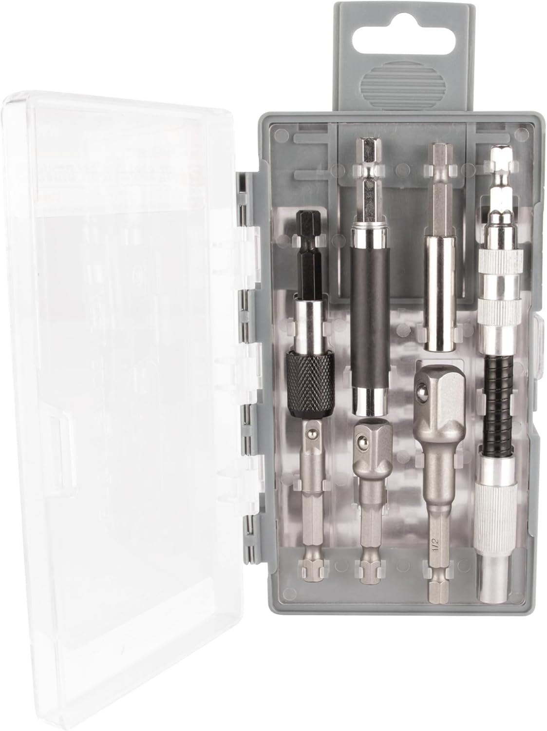 Performance Tool W9049 Magnetic Hex Nut Driver Master Kit, Cr-V Steel | 1/4-Inch-Inch Quick-Change Hex Shank | SAE & Metric-Inch, 21pc socket, bit & nut driver set