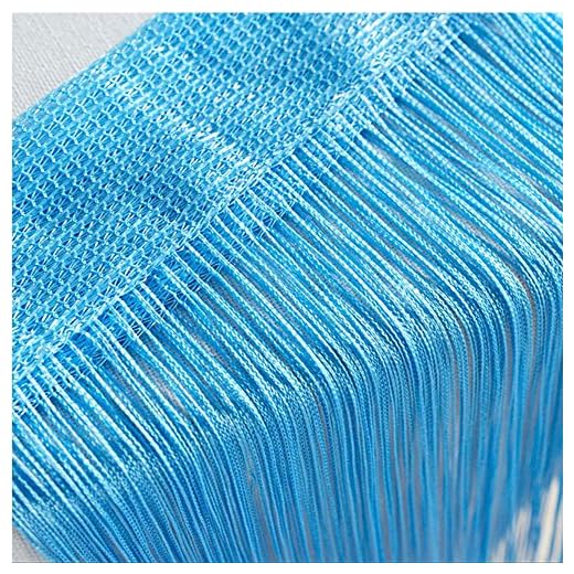 Vidillo Plata Cortina, Purpurina Panel Cortina Cadena 100 x 200 cm Plata Gotas de Rocío Blancas/Platas, Cortina de la Puerta, Le Ayudará a Mantener Alejadas las Indeseadas Moscas (Azul)
