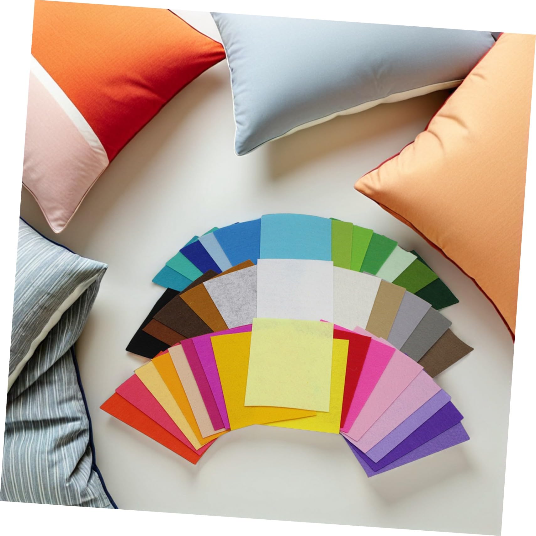 POPETPOP 200 pezzi Feltro DIY Tessuto Non Tessuto per Cucito Patchwork e Progetti Creativi Fai da Te per Scuola e Decorazioni Feste