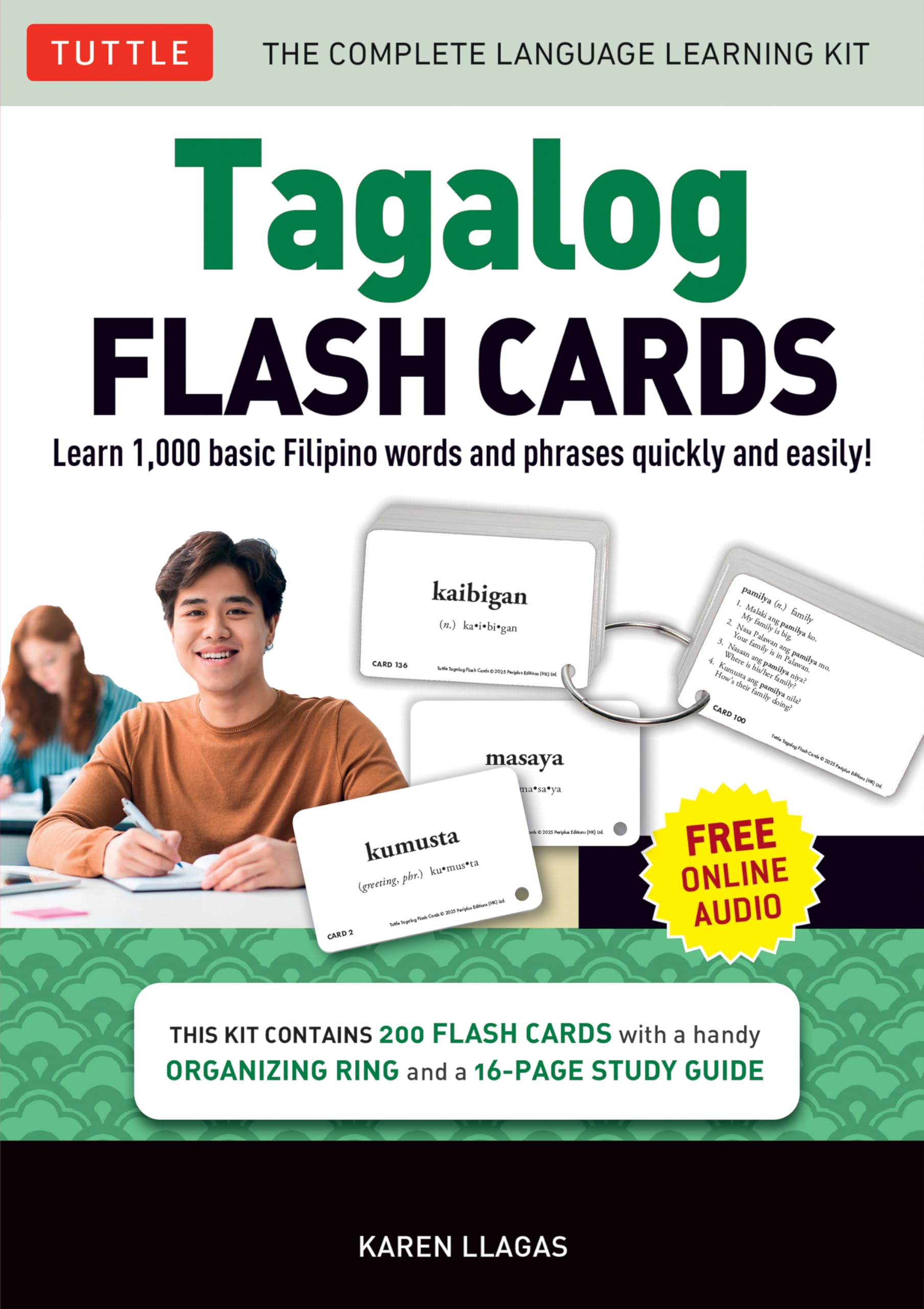 Tuttle Publishing Tagalog Flash Cards – Learn 1,000 Tagalog Words and Phrases with Free Online Audio Recordings