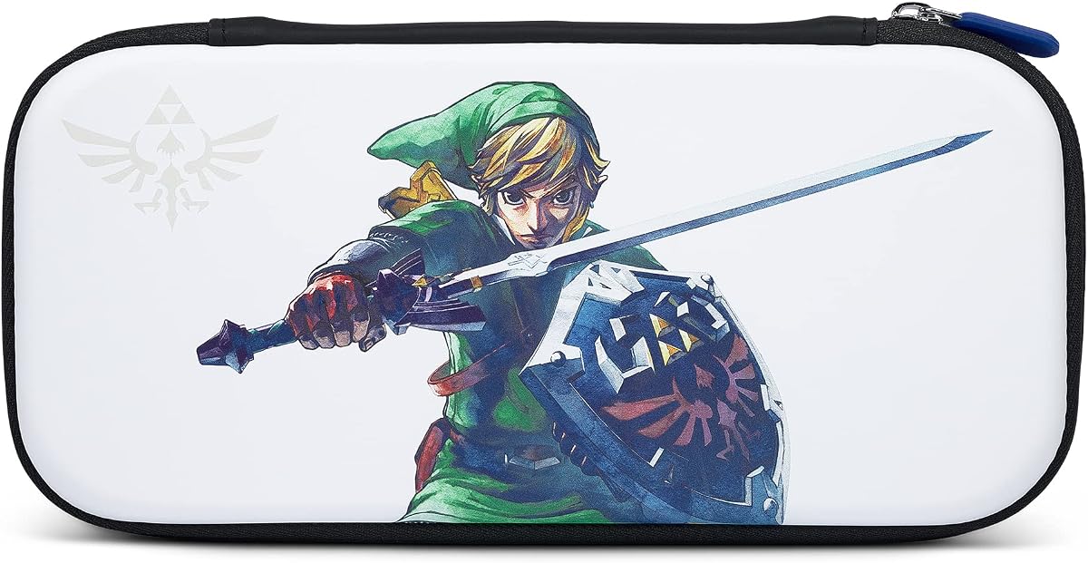 Estuche PowerA Slim para Nintendo Switch - Modelo OLED, Nintendo Switch o Nintendo Switch Lite - Master Sword Defense