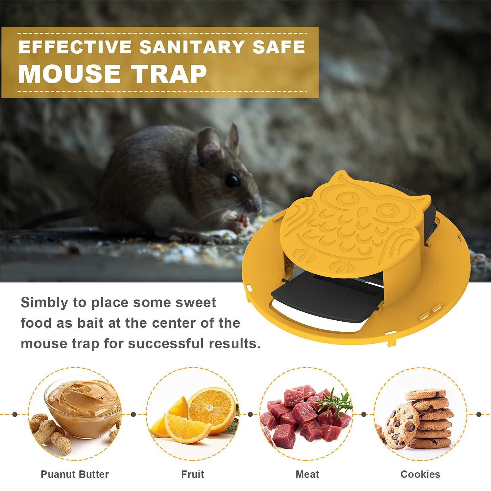 Flips NSlide Bucket Lid Mouse Rat Trap,Upgraded Mouse Bucket