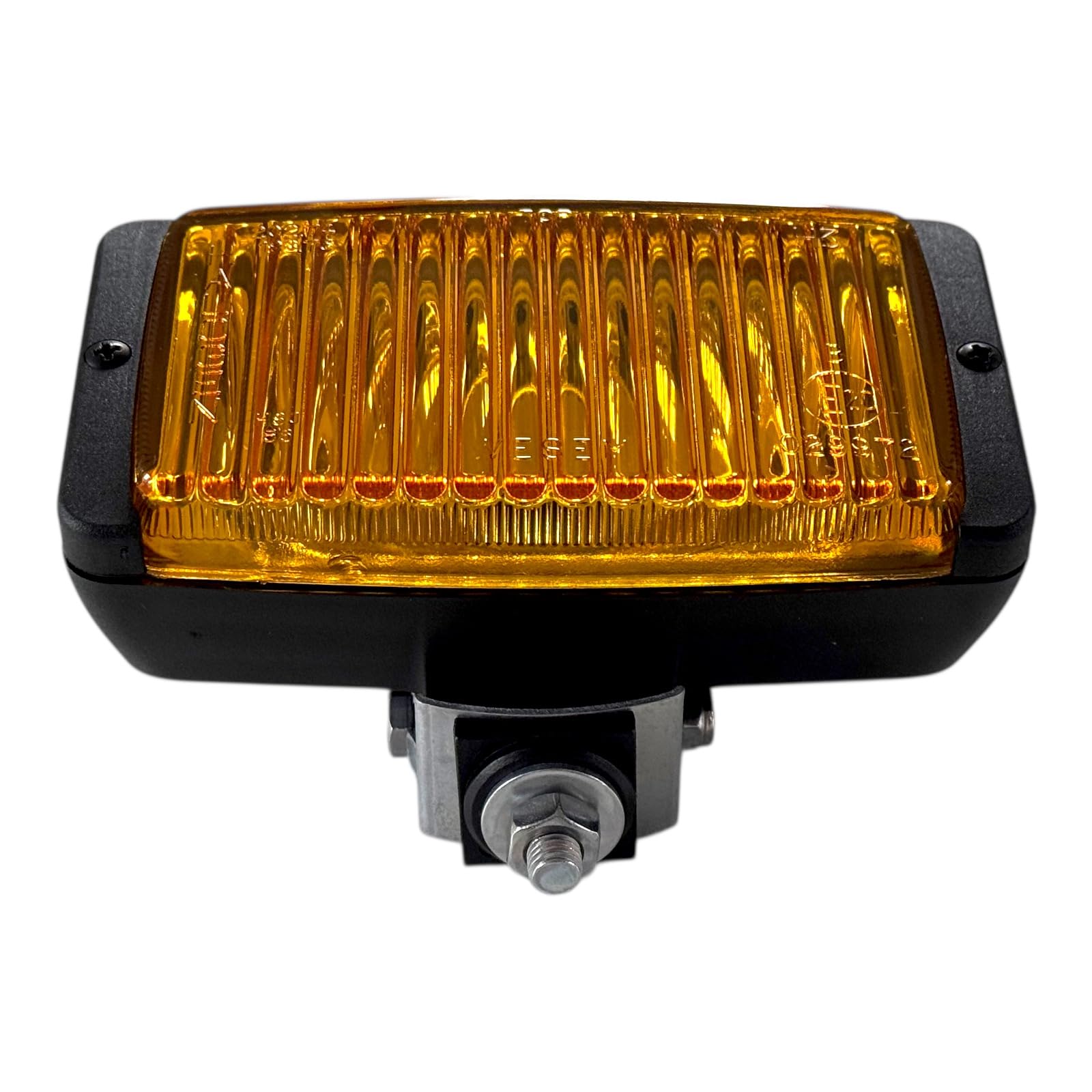 Set 2 Fari Fendinebbia H3 Gialli - 12V/24V Luci Supplementari Universali per Auto Camion Trattore Fuoristrada - Vetro Giallo Omologati E20 IP66 (Senza Lampadina)