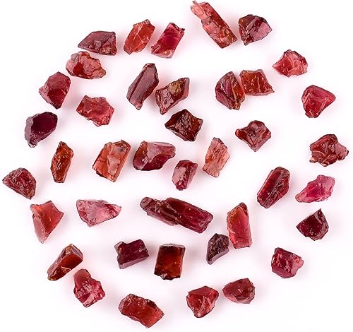 Miniatura 2 de 50 carats Natural Raw Rhodolite Red Garnet Stone, Tiny Rough for Jewelry Making, Wire Wrapping Wholesale Loose Gemstone Lot, Bulk Supply, Chakra