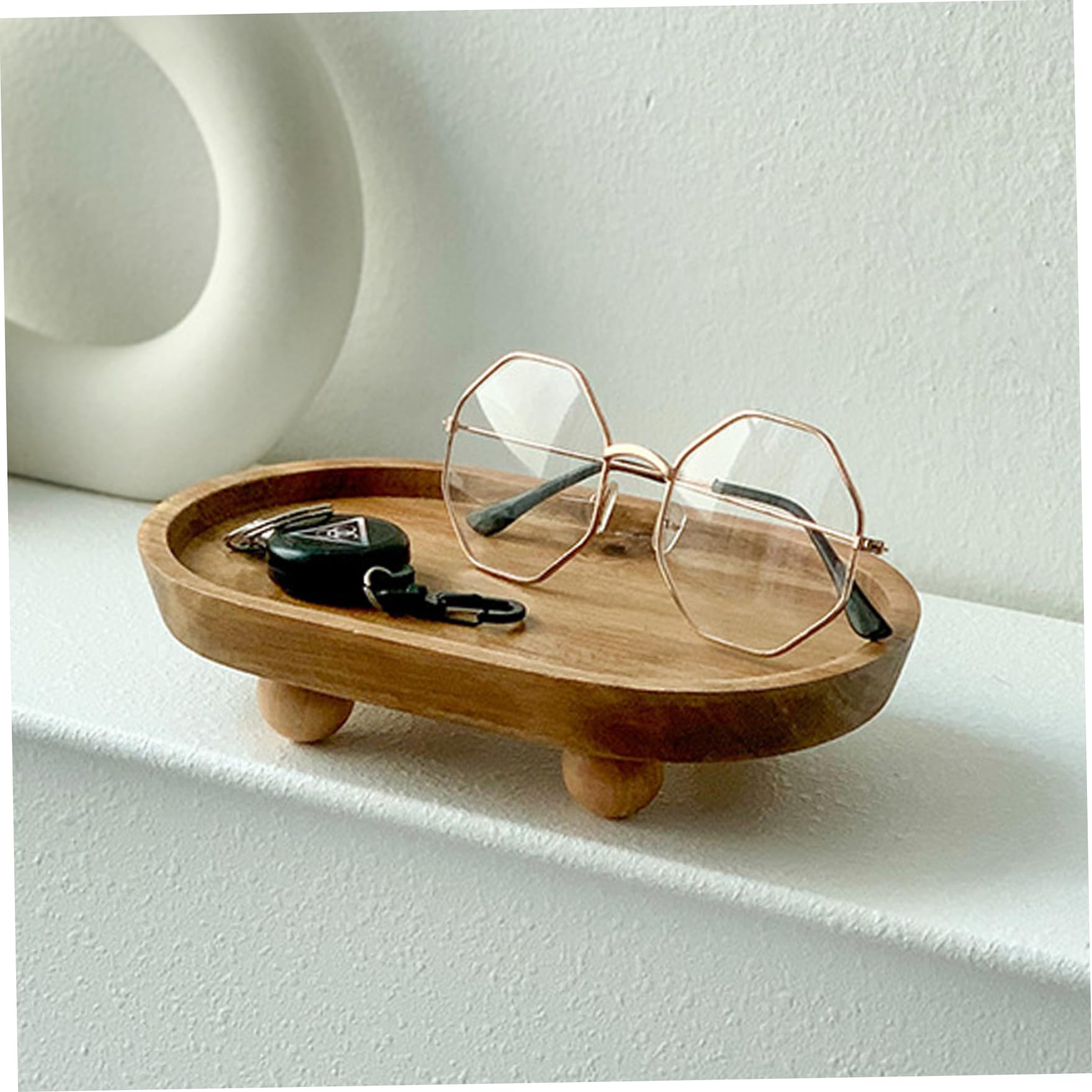 Plateau Décoratif En Bois Farmhouse Plateau De Service Centre De Table