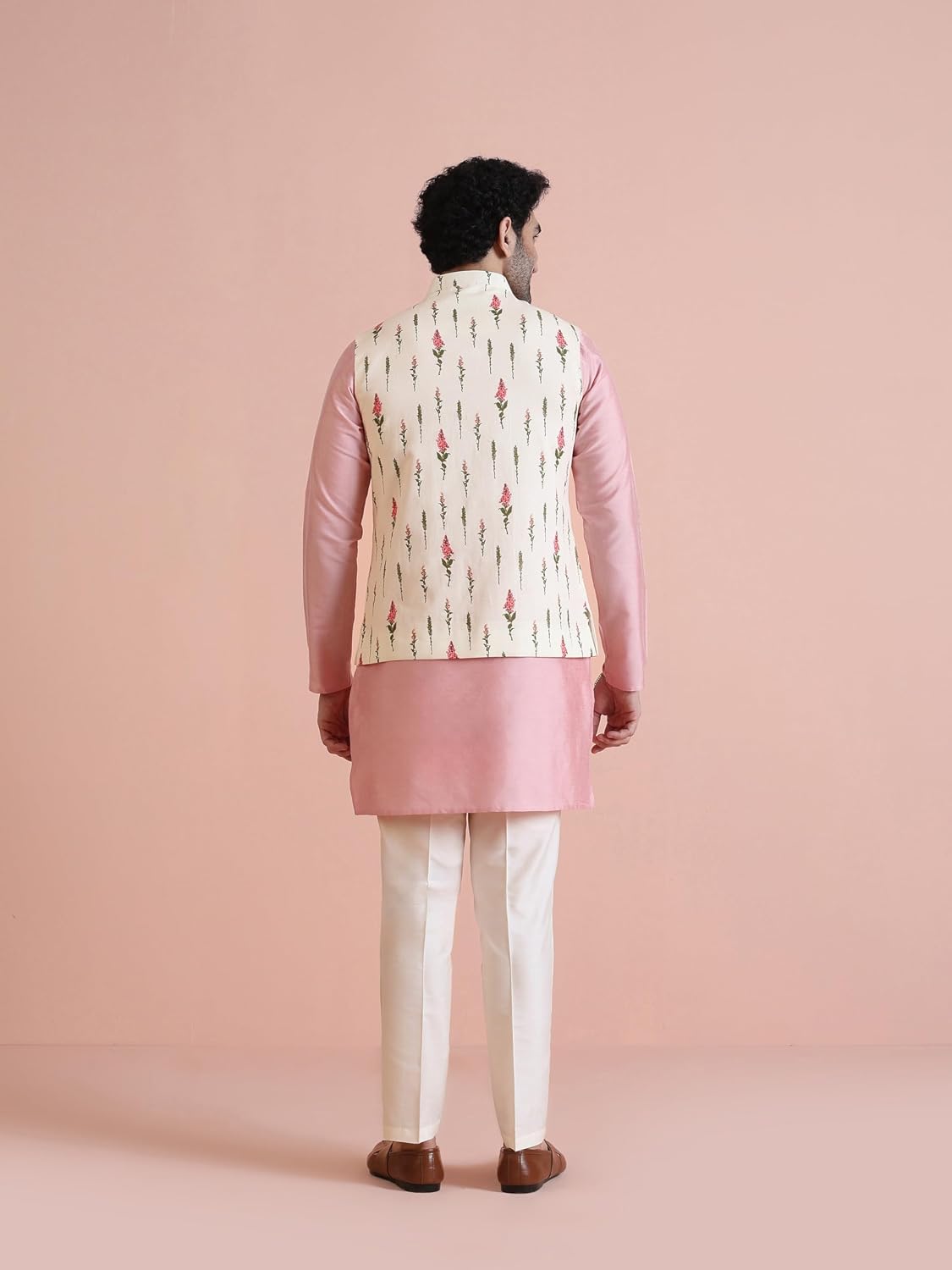 KISAH Men’s Printed Jacket | Traditional Outfit for Men | Festive & Wedding Ethnic Wear | Elegant & Comfortable
