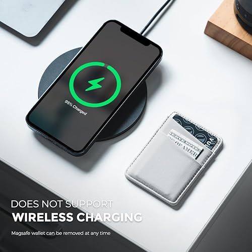 Miniatura 6 de VULKIT Cartera magnética para teléfono MagSafe, bloqueo RFID, cartera con tarjetero para iPhone serie 15141312 y funda para teléfono con MagSafe