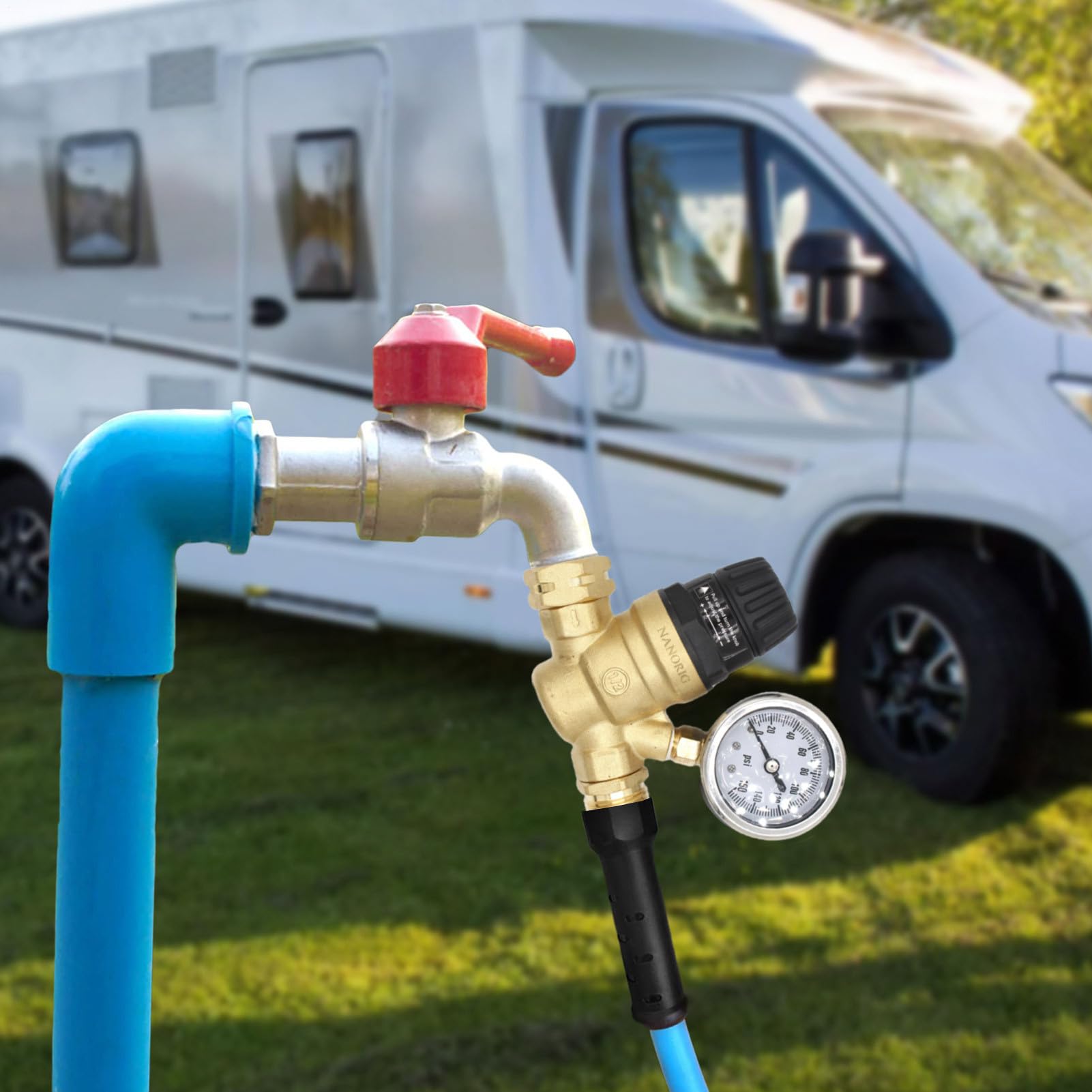 Regulowany Regulator Ciśnienia Wody Filtr Mosiężny