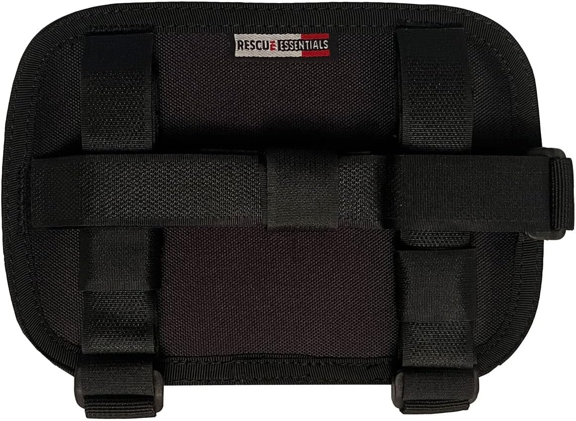 Rescue Essentials MOLLEHead Headrest Vehicle Mount – Emergency Tactical First Aid – Car & Truck Compatible (Black)