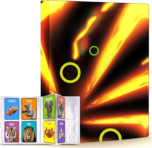 Carpeta para 256 tarjetas, 4 bolsillos, carpeta de tarjetas de juego para la mayoría de tarjetas de tamaño estándar, soporte para carpetas de