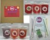 Fruity Red Selection Boba Bubble Tea Make at Home Kit 6-12 Extra Large Drinks
