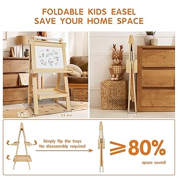 Amazon.co.jp: JUZBOT 子供用イーゼル デラックス 木製