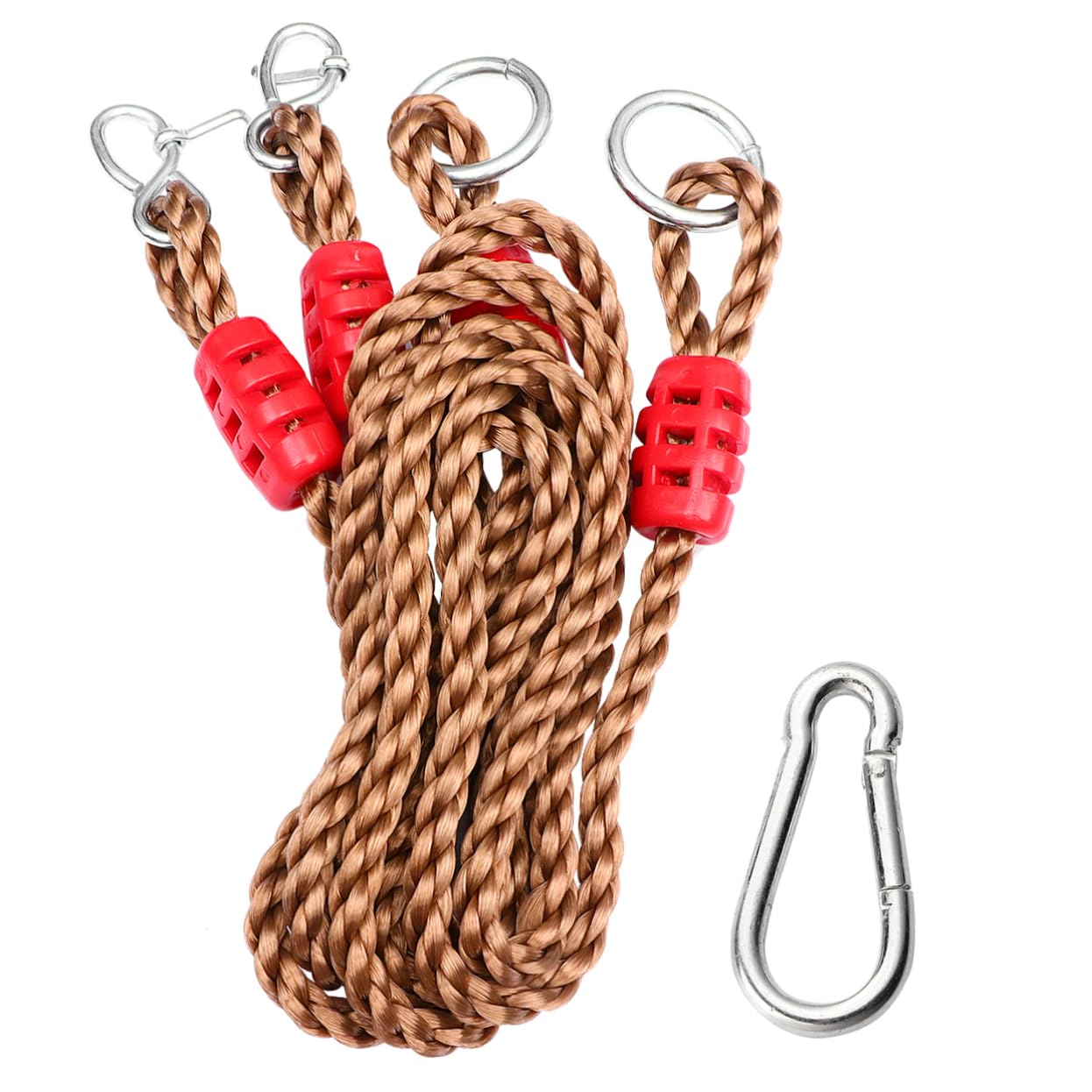 Happyyami 6piezas Correas Ajustables para Colgar Columpios De Árbol Kit Completo Resistente y Práctica Opción para Actividades Al Aire