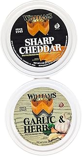 Cheese Spread With Sharp Cheddar (8 oz) and Cheese Spread With Garlic and Herbs (8 oz)