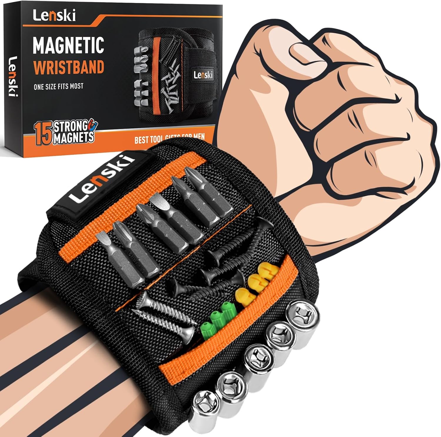 Ultimate Gift for Him: Lenski Magnetic Wristband Tool for Every Occasion!