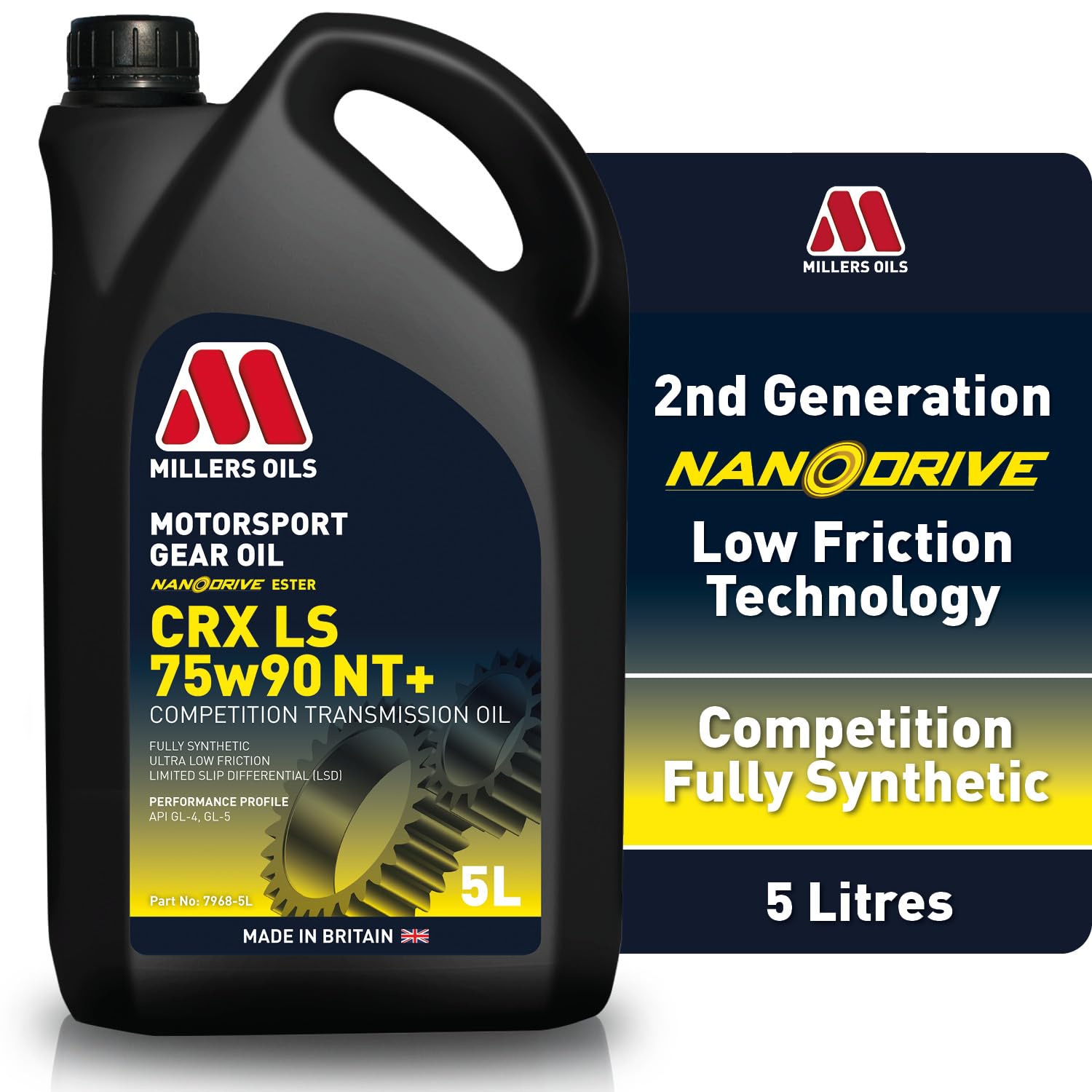 Millers Oils CRX LS 75W-90 NT+ Competition vollsynthetisches Getriebeöl