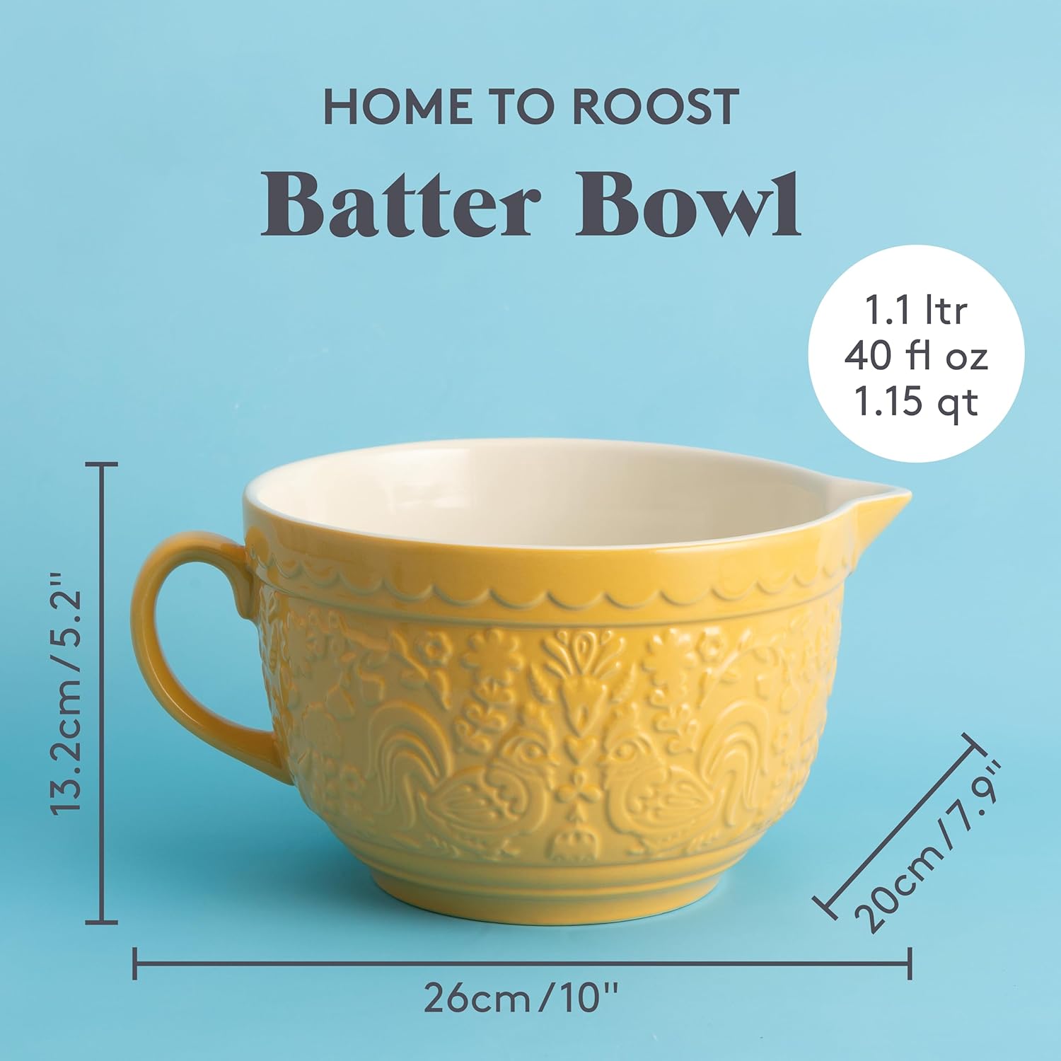 Mason Cash Home to Roost Batter Bowl