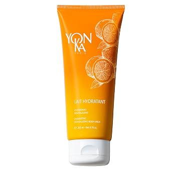 Yon-Ka Sweet Orange Body Milk, Lightweight Body Moisturizer | with Vitamin E to Repair Skin, Natural Almond and Coconut Oils Hydrate Dry Arms and Legs, 6.76oz