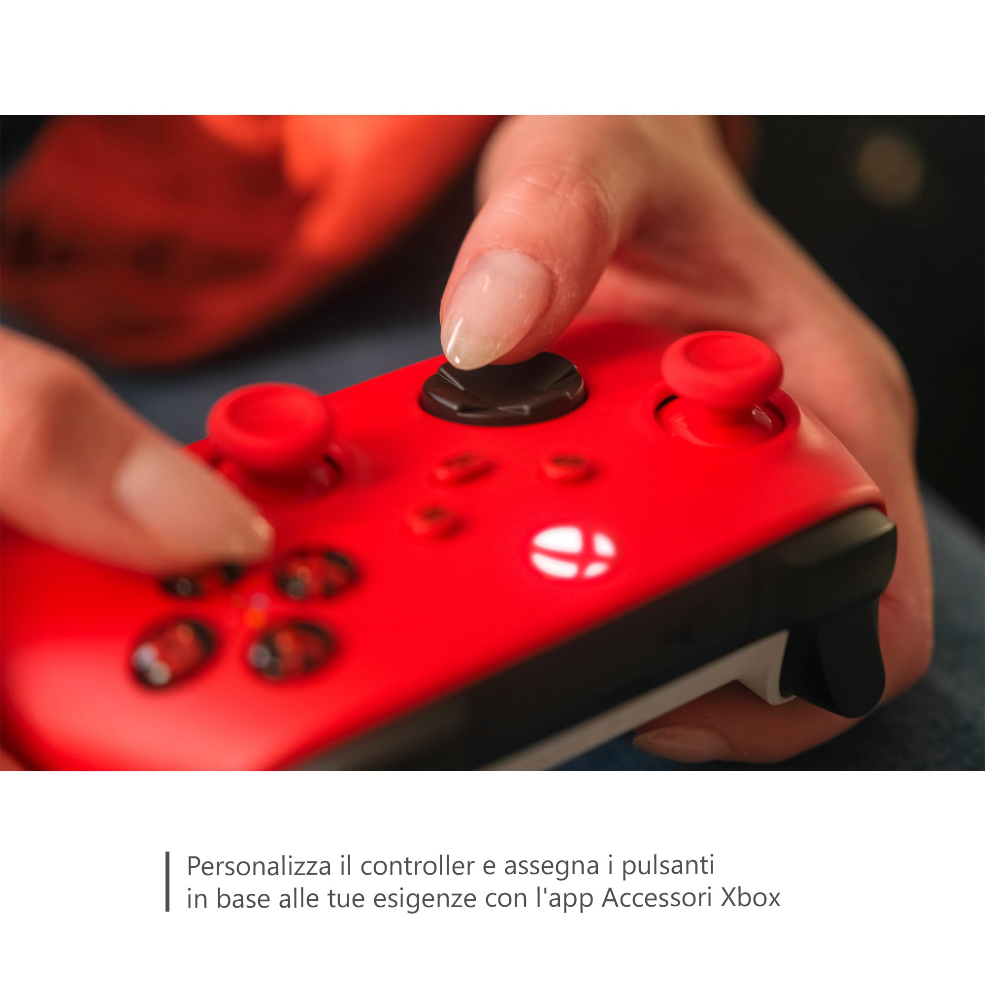Xbox Controller Wireless, Pulse Red, Series X|S, Windows 10/11, Android, iOS
