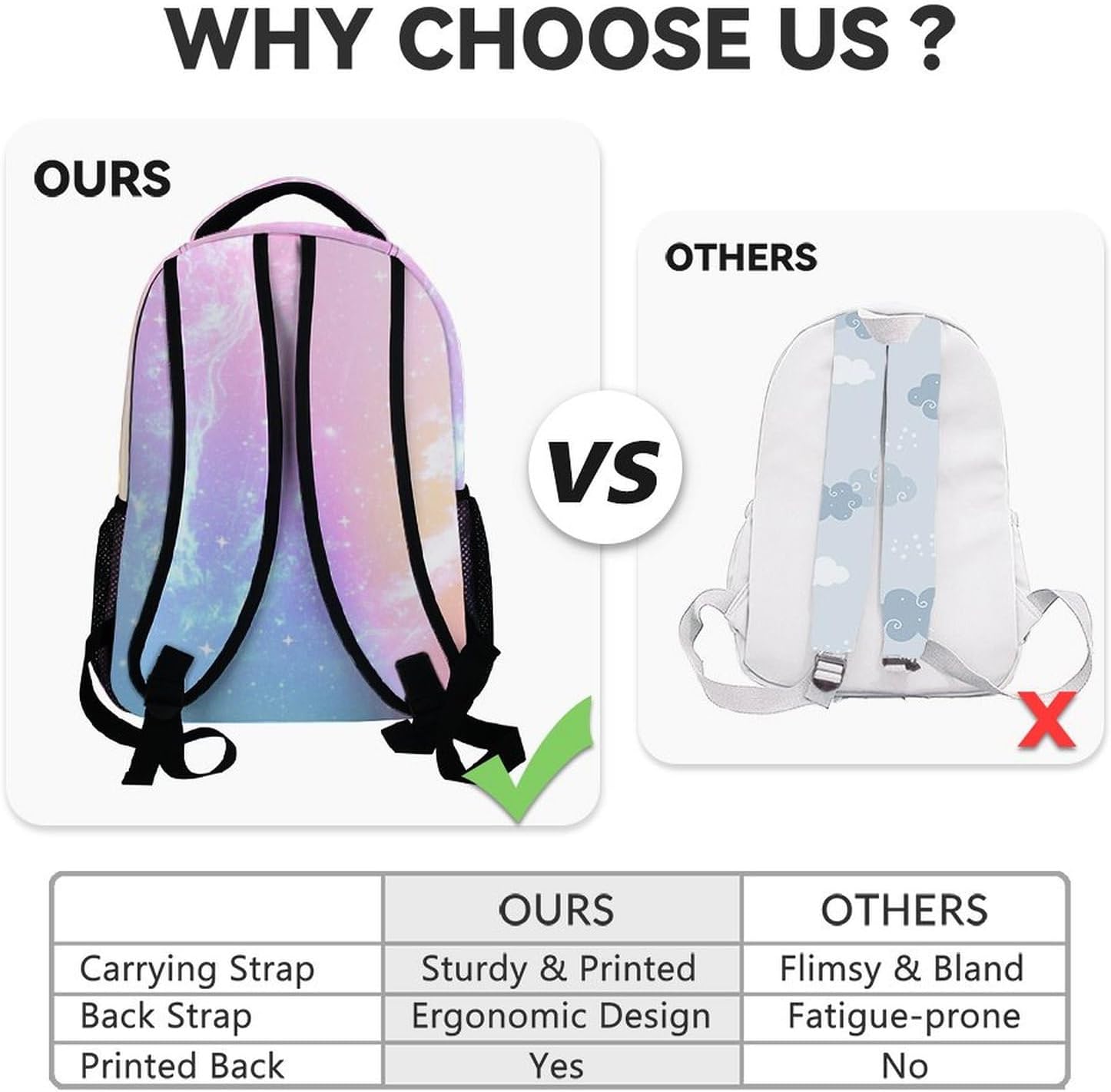 Backpack for Girls, 17 Inch Cute Kids School Backpacks for Cat Lovers, Large Capacity Animals Bookbag for Kindergarten, Primary