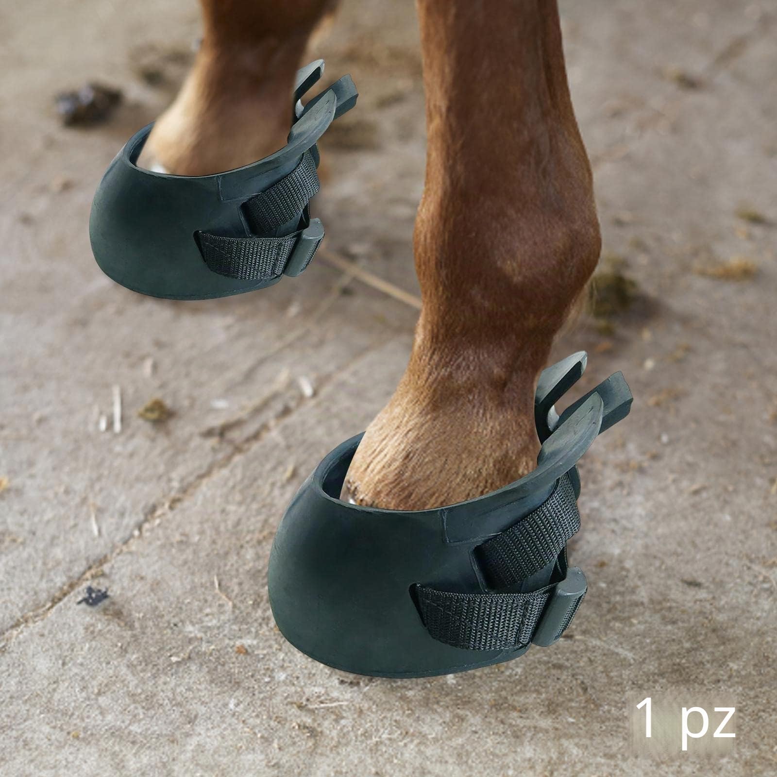 2X Stivali per Zoccoli di Cavallo in Gomma per Proteggere Le Scarpe da Equitazione L