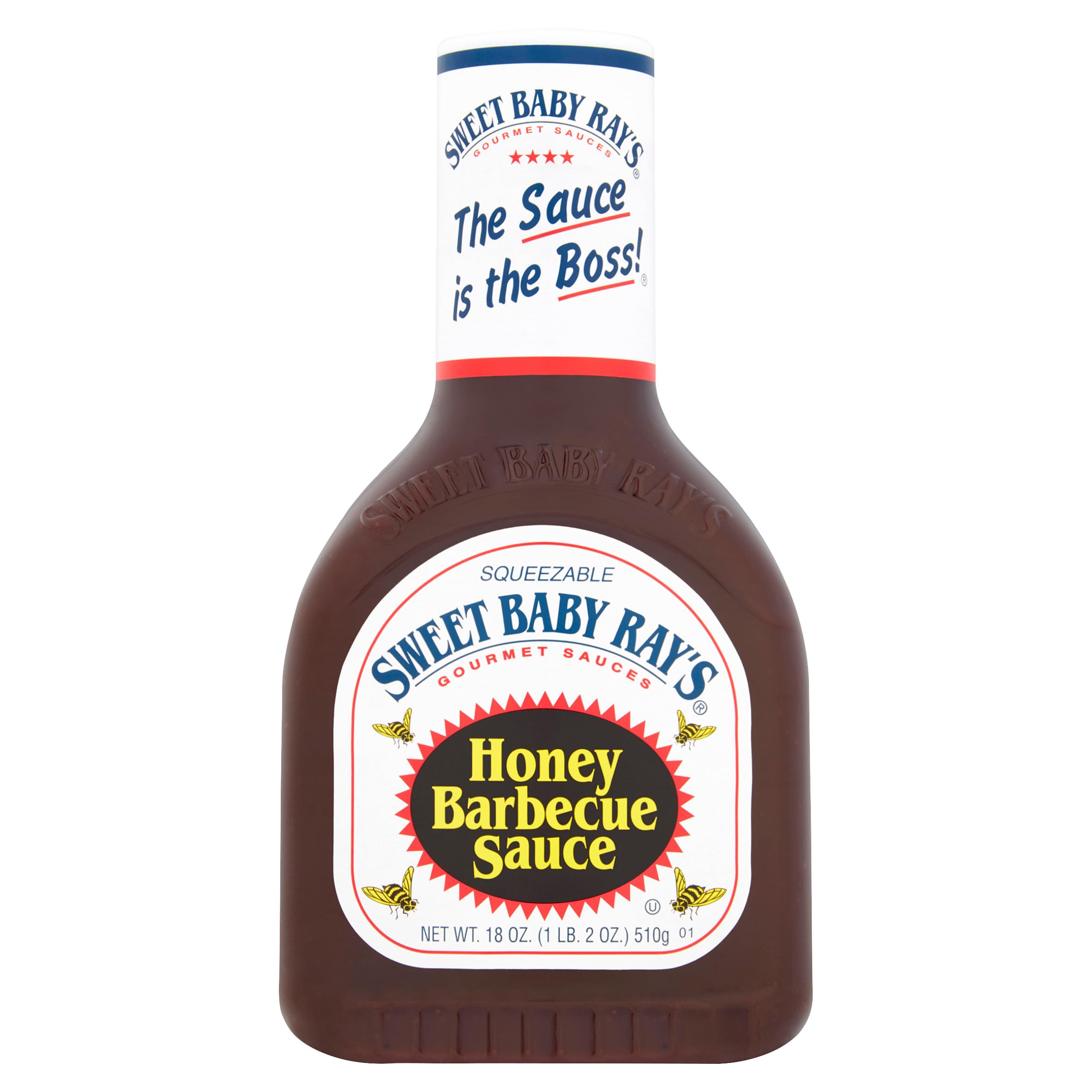 Sweet Baby Rays Honey BBQ Sauce, 1 x18oz bottle, Sweet Barbeque sauce, Perfect for Burgers, Ribs and Chicken – 510ml Single Bottle