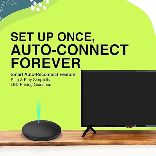 Miniatura 4 de Transmisor de TV para audífonos Bluetooth transmisor de audio inalámbrico con estéreo digital, fácil emparejamiento, entradas ópticas y analógicas,