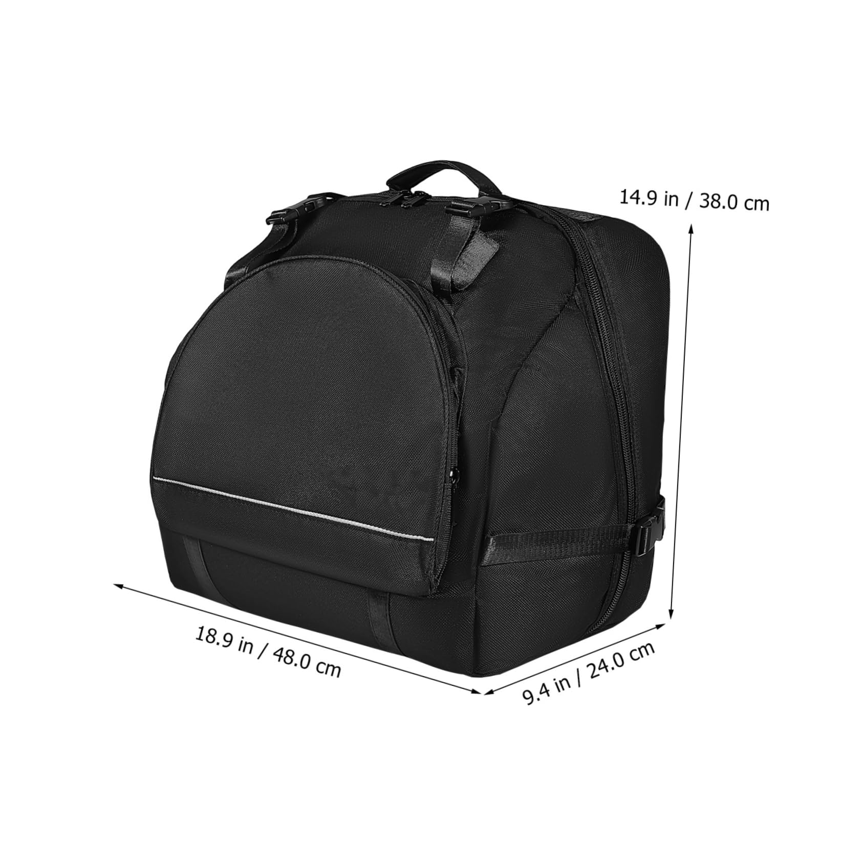 WHAMVOX Large Capacity Bass Accordion Backpack with Straps Accordion Organizer Bag for Bass Accordion Storage for Musicians and Travel