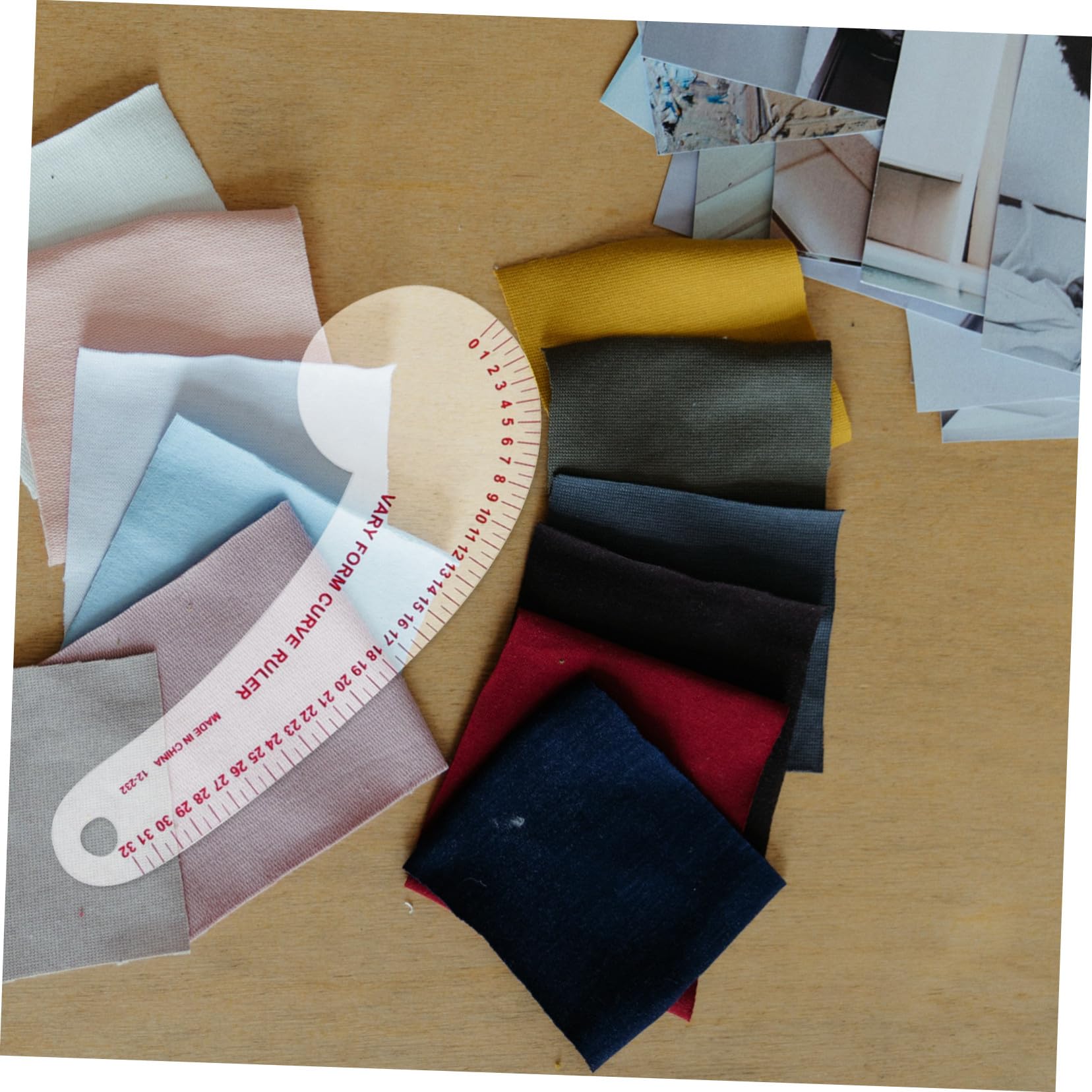 Nählineal für Zuschneiden und Anlegen aus Pvc und Edelstahl 14 Stück Multifunktionale Schnittmuster Lineale für Professionelle Näher und Designer
